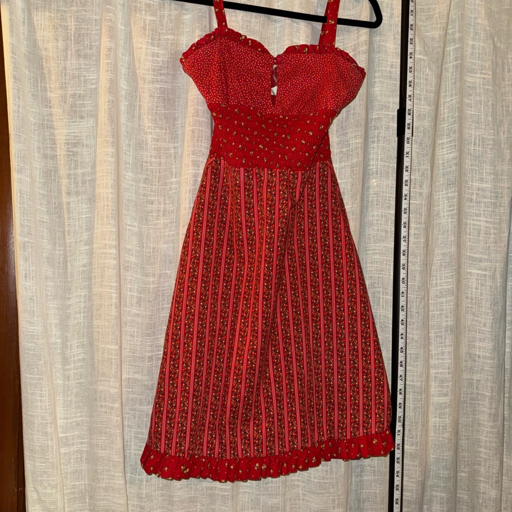 Red sun dress